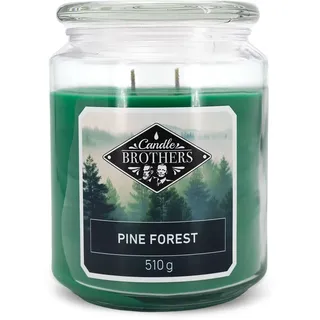 Candle Große Duftkerze im Glas | Pine Forest | Duftkerze Tanne | Kerze lange Brenndauer (100h) | Geschenke für Weihnachten | Winterkerze