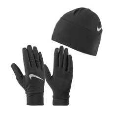 Nike Essential Set Mütze und Handschuhe Damen, schwarz, M/L