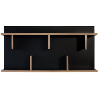 TemaHome Bern 90 Wandregal, 90x23x11 cm schwarz