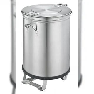 Saro Abfalleimer Modell ME50 50 l Silber