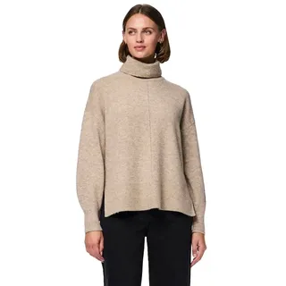 Pieces Malou Rollkragenpullover - Taupe Gray / Melange - M