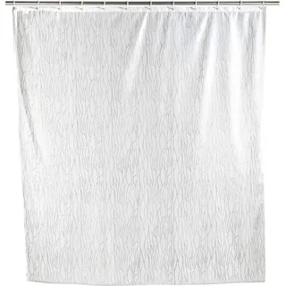 Wenko Duschvorhang Deluxe Weiß 200 cm x 180 cm