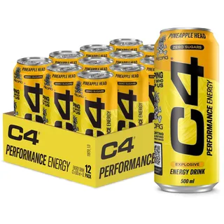 Cellucor C4 Performance Energy, Pineapple Head - 12 x 500 ml.