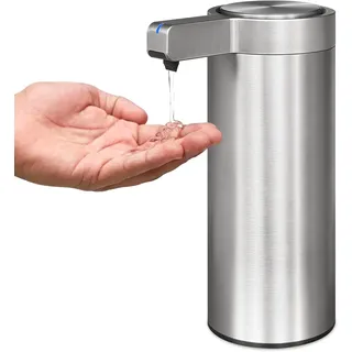 Automatischer Wasserspender aus Edelstahl (ca. 270 ml) mit Infrarotsensor, USB-C-aufladbar, IPX5-Schutzart, für Küche oder Bad