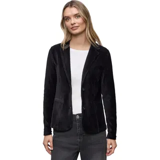 Street One Damen 2117320 Softer Cordblazer, Schwarz, 46