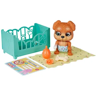 Simba Pamper Petz Puppy – Interaktives Hundebaby mit Trink- & Nässfunktion, Schlafaugen, Windel mit Farbwechselfunktion