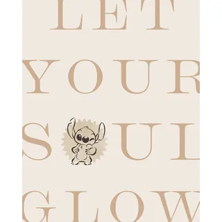 KOMAR Wandbild Disney Lilo and Stitch Soul Glow 40 x 50 cm - Poster, Kinderzimmer, Dekoration, - gerollt ohne Rahmen