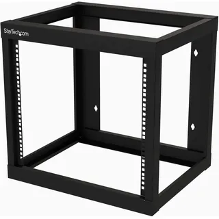 Startech StarTech.com 2-Pfosten 9HE Heavy-Duty Wandmontage Netzwerk-Rack, 19" Open Frame Rack, 18" Tief, Wandmontage Daten-Rack für IT / AV / Patch Panel / Computer Geräte (RK919WALLO)