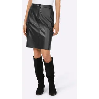 Heine Lederimitatrock heine schwarz