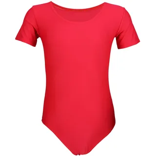 Aquarti Mädchen Gymnastikanzug Kurzarm Ballett Trikot