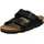 Damen, Frauen, Klassische Sandalen, Sandalen,Pantoletten,Sommerschuhe,Hausschuhe,Kork-fußbett,SCHWARZ,37 EU / 4 UK