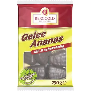 Berggold Gelee Ananas Schokoliert, 250 g