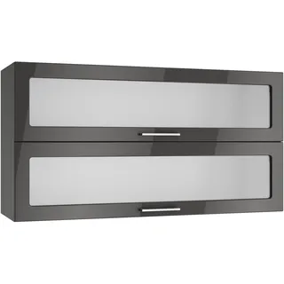 kochstation Hängeschrank Klapphängeschrank KS-Milan 110 x 34 x 0 cm Grau