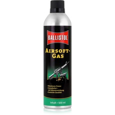 BALLISTOL 25135 Airsoft-Waffen-Gas 500ml Kartusche – Maximale Power - Geruchsfrei mit Schmierwirkung – Made in Germany