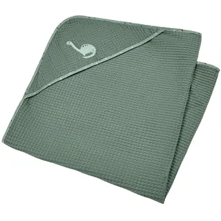 Sterntaler "Babydecke mit Kapuze DINO Rexi", mattgrün