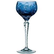 Bild Weinglas mit Schliffdekoration, Blaues Weinglas, Kristallglas, 230 ml, Kobaltblau, Traube, 0035951-0