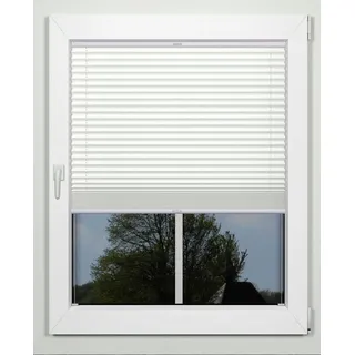 INDEKO Plissee »superior« verdunkelnd energiesparend mit Bohren verspannt nach Maß, weiß