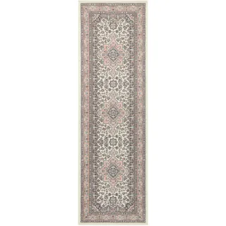 HANSE HOME Nouristan Mirkan Orient, Teppich – Wohnzimmerteppich Orientalisch Kurzflor, Vintage, Orientalischer Teppich für Esszimmer, Wohnzimmer, Schlafzimmer – Creme Rosa, 80x250cm
