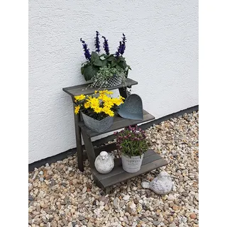 Promadino Blumentreppe klein 50 x 60 cm Grau