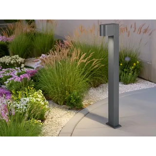 Außenwegeleuchten Anthrazit LED Pollerleuchte Outdoor Stehlampen für den Garten - Grau