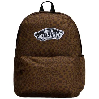 Vans Rucksack mit Leopardenmuster, Off The Wall Design, Braun