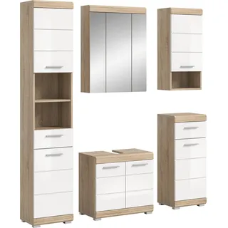 xonox.home Lambada 5-tlg. Weiß/Sonoma Eiche hell