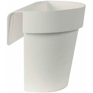 Balkonhängetopf weiß Ø25 Pflanzkübel Pflanzkasten Balkon Terrasse Blumen Garten