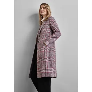 STREET ONE Damen A201957 Karierter Mantel, Berry Brown, 38