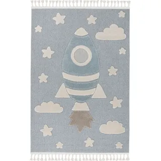 OBSESSION My Fano 391 Kinderteppich 120 x 170 cm Blau/Mehrfarbig