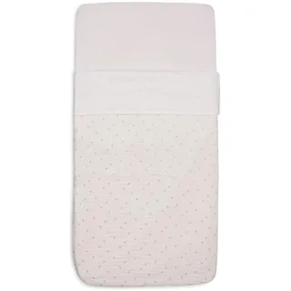 Jollein Bettlaken Kinderbett - Slub Ivory - 120x150cm - 100% Baumwolle - Oeko-TEX Zertifiziert - Leinen Look - Elfenbeinfarben