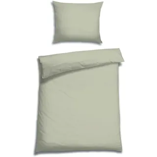 Florella Bettwäsche "Uni pastell gruen Edel-Satin, 100% Baumwolle", pastell grün