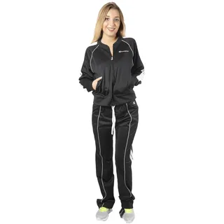 Champion Damen Tuta Fitness W Poly Fz Cropped Schwarz AI1920