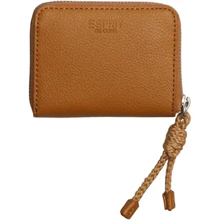 Esprit Damen Geldbörse Portemonnaies Rhea Mini Zip Wallet Braun - Braun