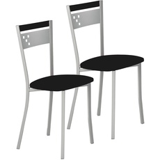 ASTIMESA SCCANE Küchenstuhl, Metall, Schwarz, Altura de asiento 45 cms