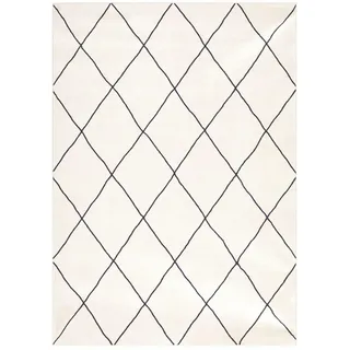 Idimex Teppich Rhomb , Creme , Textil , Mode , 200x300 cm , Teppiche und Böden, Teppiche
