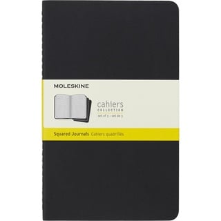 Moleskine Cahier S04967 Notizhefte kariert schwarz