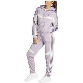 Adidas Damen Boldblock Track Suit Trainingsanzug, preloved fig/Shadow Violet, XS