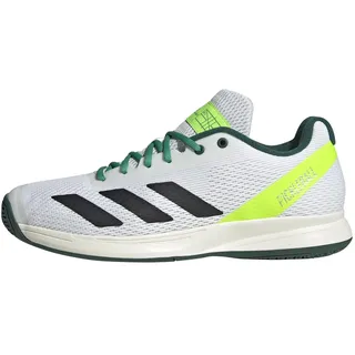 adidas Herren Pickleball Shoes, FTWR White/core Black/Collegiate Green, 48 EU
