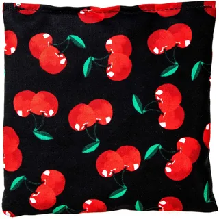 Kirschkernkissen 12x12cm cherry-black - Wärmekissen & Kältekissen - Körnerkissen mit Kirschkerne