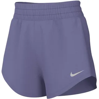 Nike Damen Short Mid-Rise 3  Shorts DX6010-527 L - Dusty Amethyst/Reflective Silv - L
