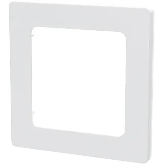 Ein-Schlüssel-Wandschild aus robustem Kunststoff im zweisprachigen deutschen/französischen Design, weiß, ideal für Beleuchtungssysteme in Wohnungen und Büros.