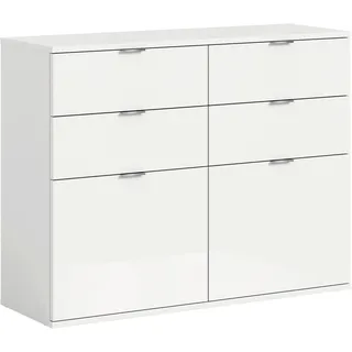 xonox.home Sideboard 120 x 85 x 34 cm hochglanz weiß