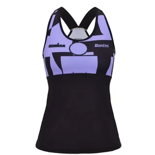 Santini Enigma X Ironman Ärmelloses Trikot - Black / Purple - L