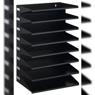 Durable Sortierstation schwarz mit 8 Fächer