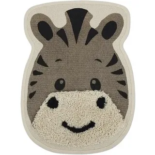 Kinderteppich Tierkopf Chawang Zebra 65x65 cm