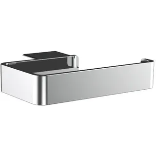 EMCO LOFT Papierhalter, eleganter Toilettenpapierhalter zur Wandmontage aus Aluminium, hochwertige Toilettenpapierspender Chrom Ohne Deckel