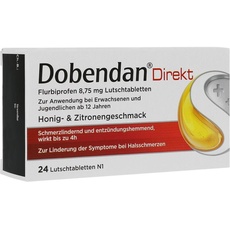 Bild DOBENDAN Direkt Flurbiprofen 8,75 mg Lutschtabletten 24 St