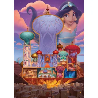 Ravensburger 12000258 - Jasmin - 1000 Teile Puzzle für Erwachsene und Kinder ab 14 Jahren, Disney Castle Collection (17330)