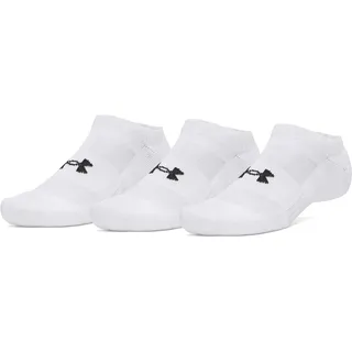 Under Armour Unisex Füßlinge Performance Cotton 3pk NS 6009683-100 42-47.5 - White/Ultimate Black - 42-47.5