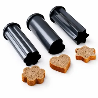 Birkmann, Partybrot-Backröhren-Set, anthrazit, 22 x 9 cm, Karbonstahl, 3-teilig